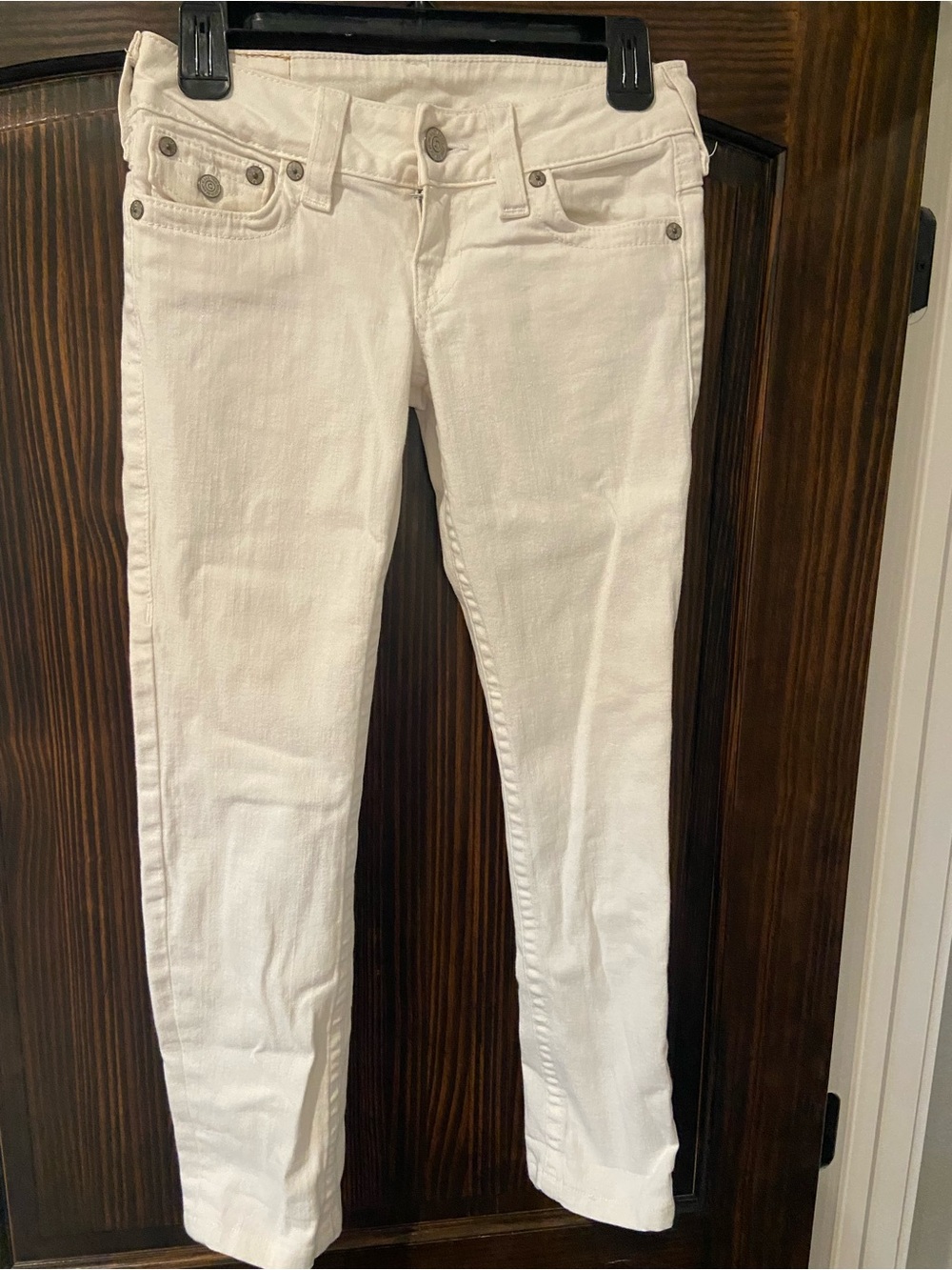 True Religion White Slim Jeans